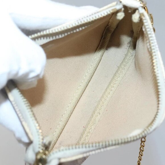 LOUIS VUITTON Damier Azur Mini Pochette Accessoires Pouch N41669 LV Auth 142332 - Picture 10 of 16